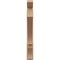 Ekena Millwork 6-in W x 46-in D x 46-in H Balboa Slat Rough Cedar Woodgrain TimberThane Outlooker, Primed Tan OUTUR060X46X46BOA24RCPR - alternate 2